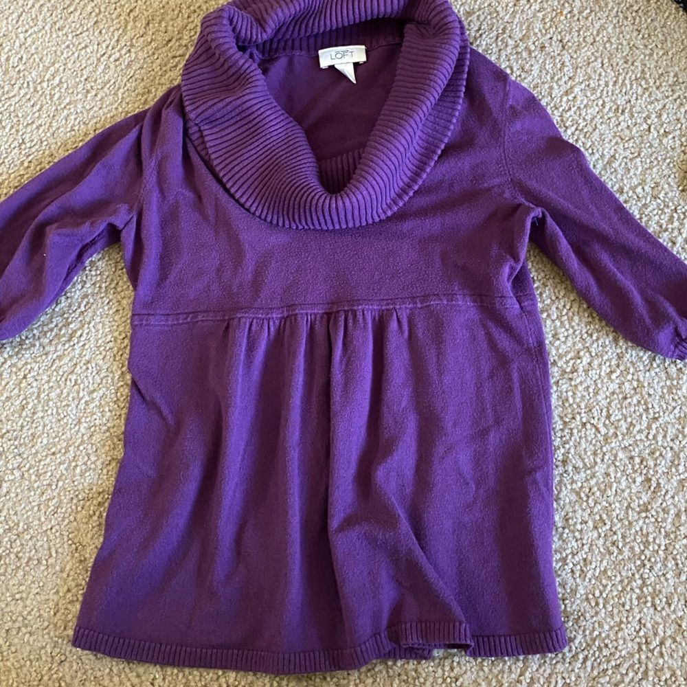 Womens
Purple The Loft Cowl Neck Sweater